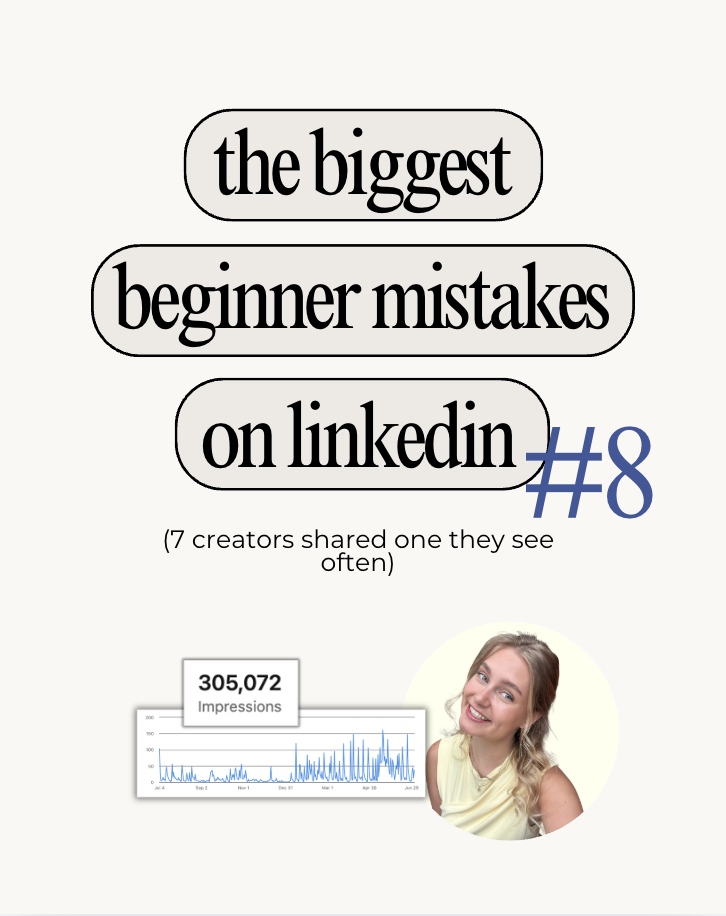 the biggest beginner mistakes on linkedin